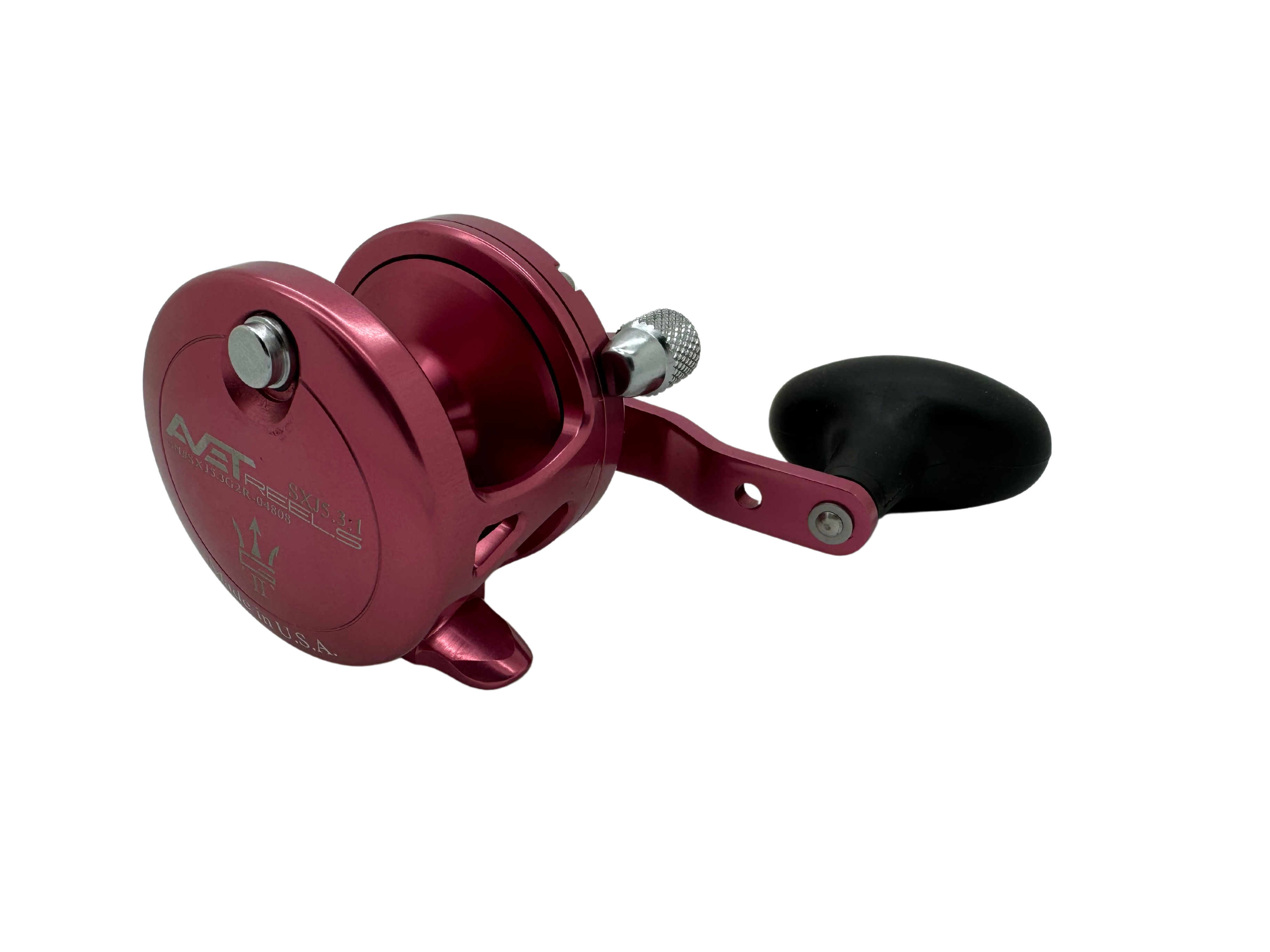 Avet SXJ 5.3 NGP Single Speed Reel Pink RH (No Glide Plate)