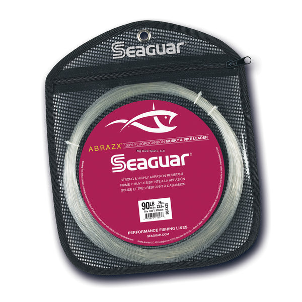 Seaguar AbrazX 100% Fluorocarbon Musky/Pike Leader 90lb