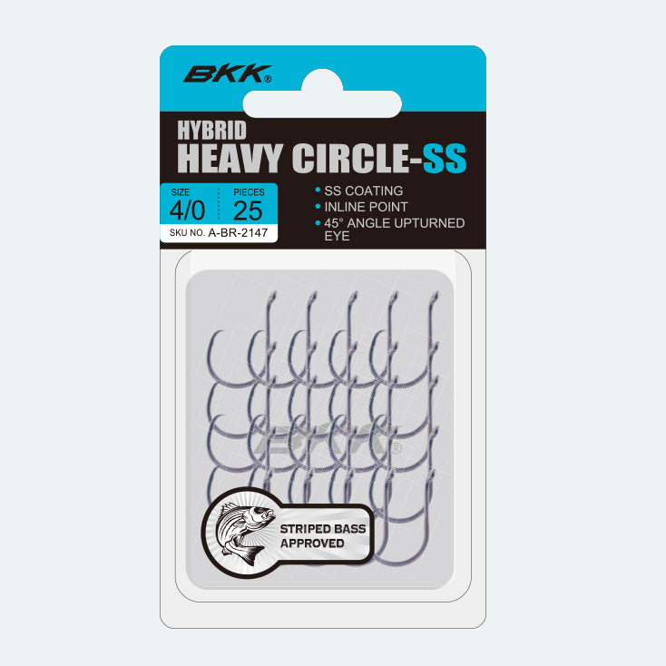 BKK Hooks Hybrid Heavy Circle-SS Size 5/0#6 Pack
