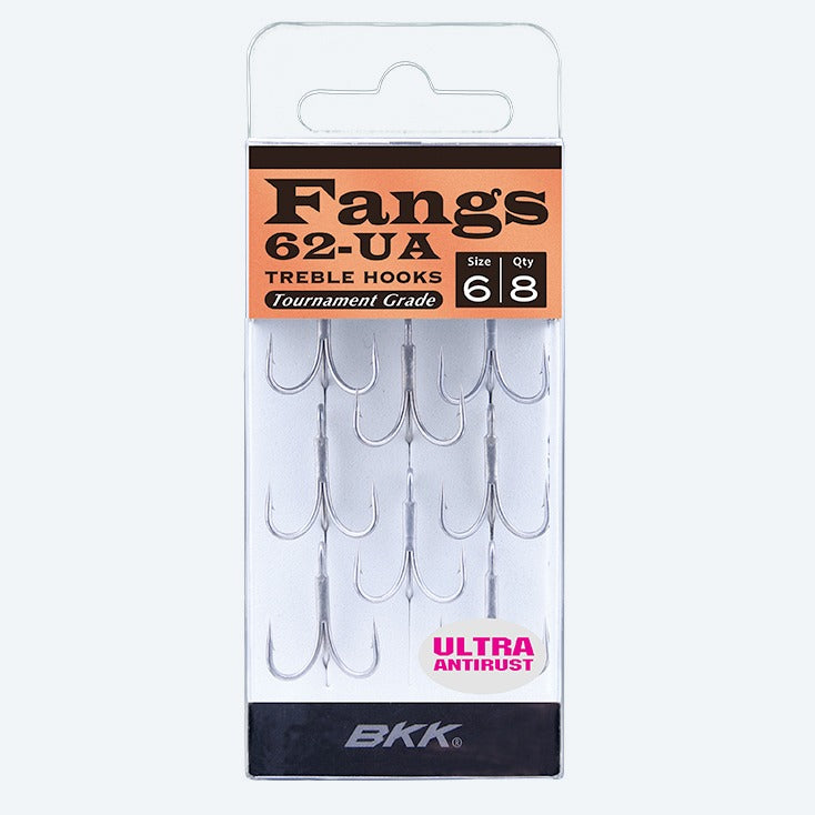 BKK Hooks Fangs-62 UA Treble Hooks