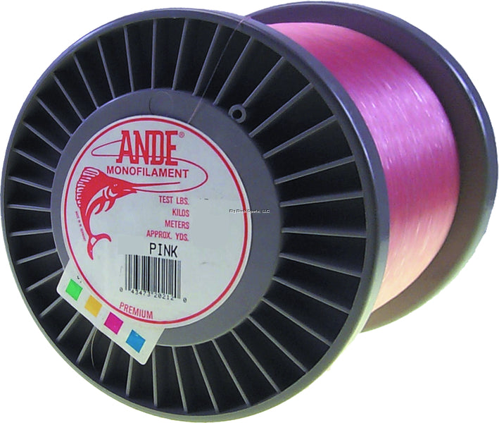 Ande Premium Mono Line Spool 50lb 3000yd, 3lb Pink