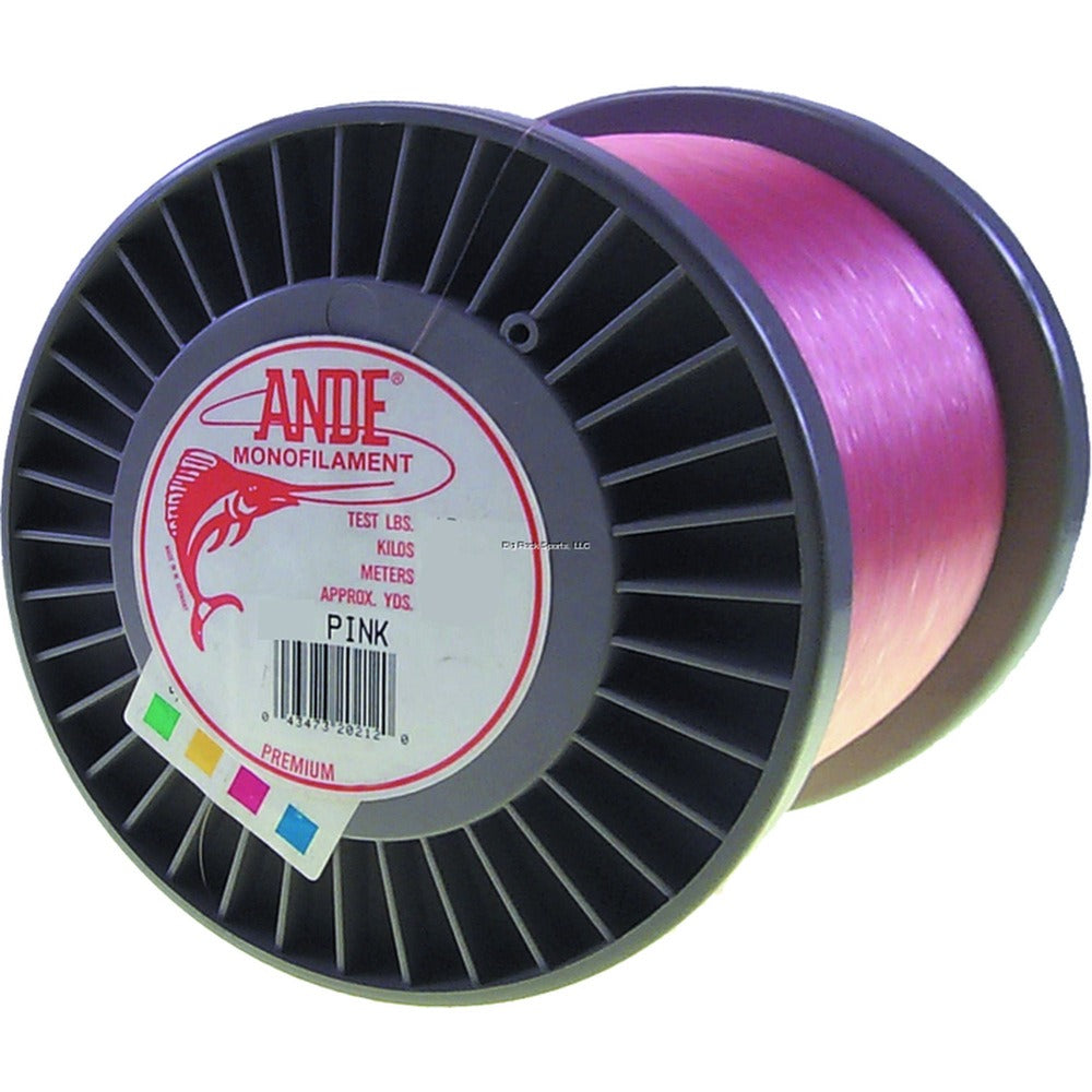 Ande Premium Mono Line, 3lb Spool, 50lb, 3000yd, Pink