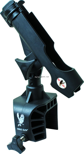Eagle Claw Deluxe Rod Holder Alum Boat Clamp for Fishing Rods, Black (AABRH)