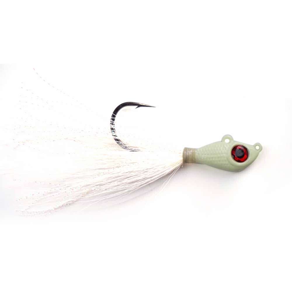Mustad Big Eye Bucktail 6oz Glow