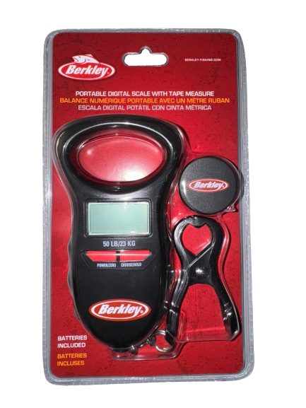 Berkely Digital Fish Scale with Tape, Water Resistant, Weighs Up to 50lbs