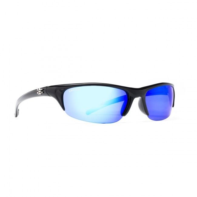 Calcutta Perdido Polarized Sunglasses Black Frame/Blue Mirror Lens