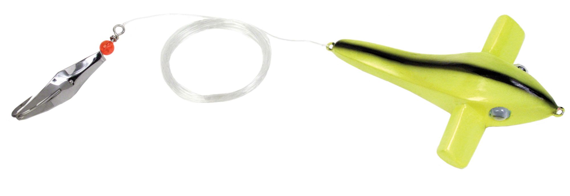 Clarkspoon Bird Rig - Chartreuse Bird, #0 Silver
