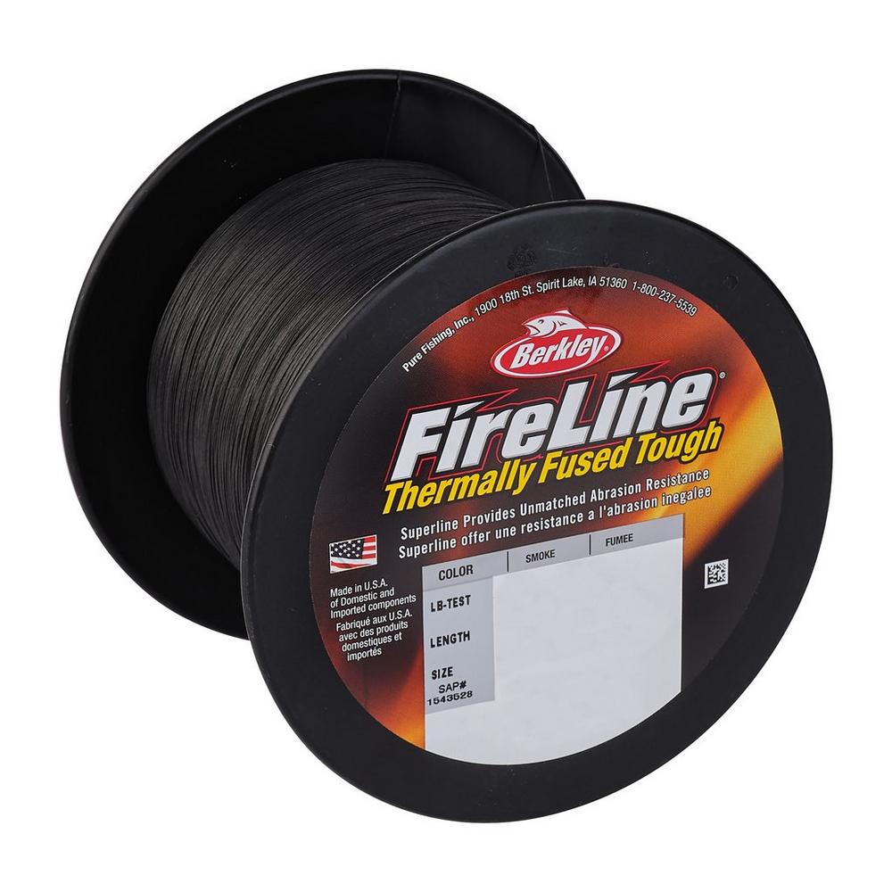 Berkley Fireline Thermally Fused Tough 125 yards Smoke Choose your line  weight