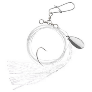 Tide Rite Fluke Rig Squid Skirt Spinner