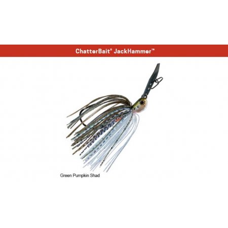 Z-Man CBJH125-09 Chatterbait Jack Hammer 1.25 Oz Green Pumpkn Shad