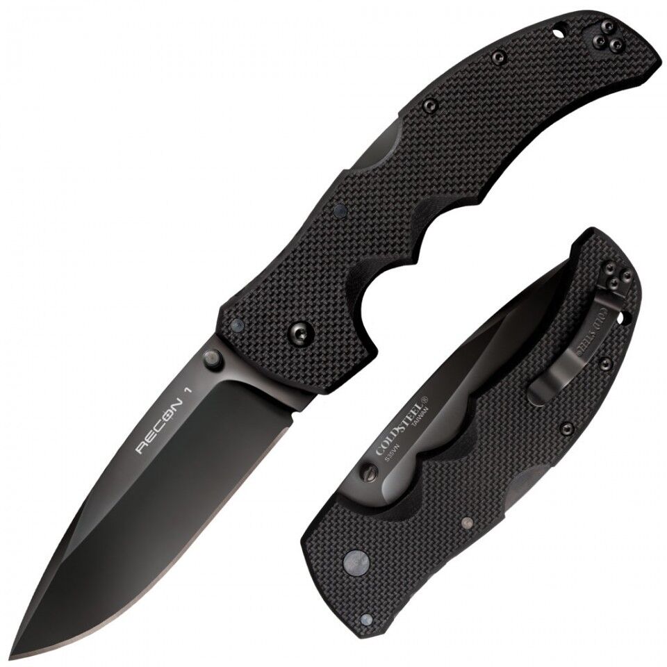 Cold Steel Recon1 Folding Knife, 4" Spear Point Blade, 9 3/8"