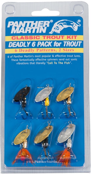 Panther Martin 6 Pack Trout Spinner Kit, CT6