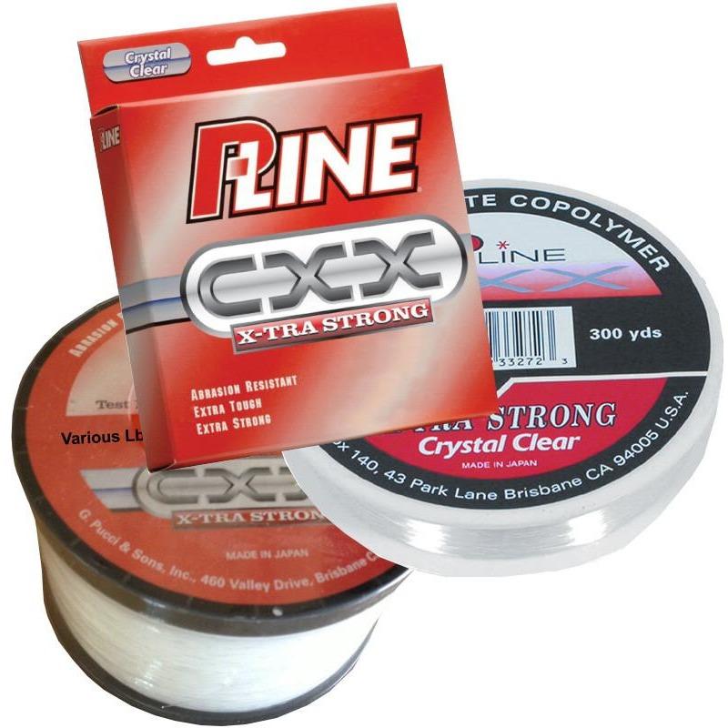 P-Line CXX X-Tra Strong Mono 8lb 600yd Spool Crystal Clear