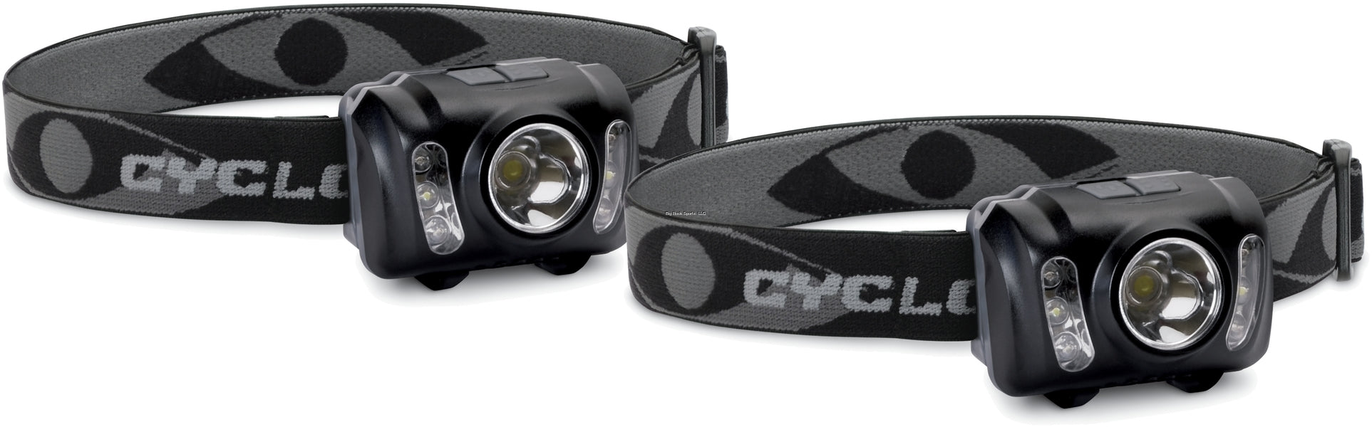 Cyclops 210 Adjustable stretch Lumen Headlamp 2 PK, Waterproof, Black,8oz