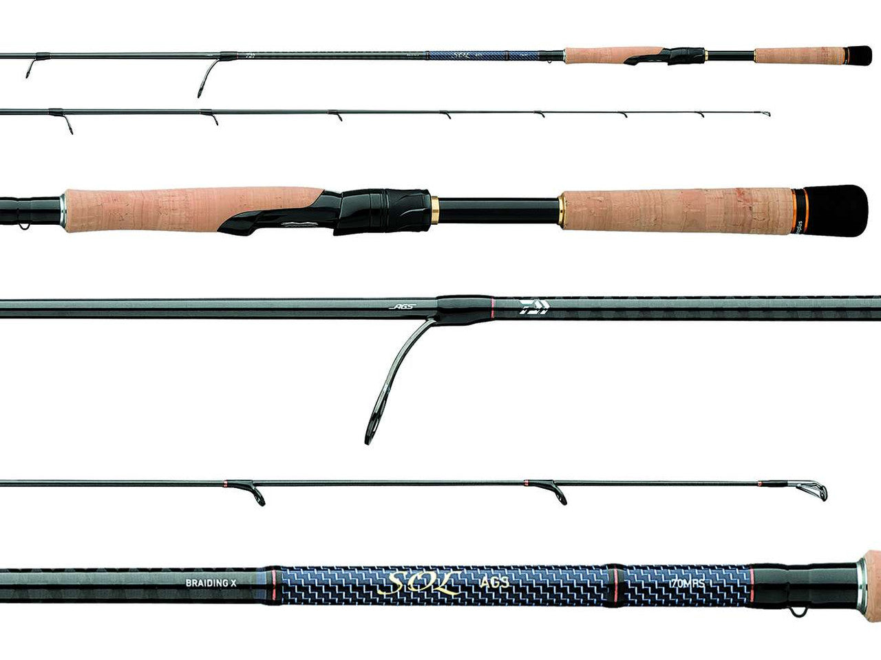 Daiwa SOL AGS Inshore Spinning Rods