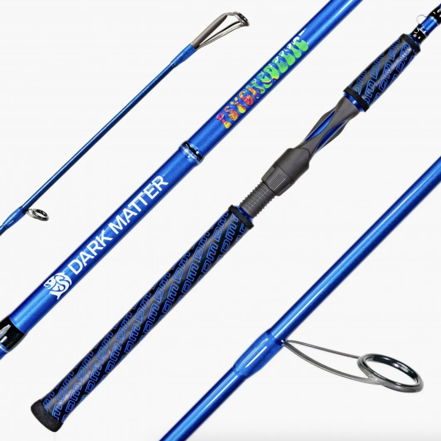 Dark Matter P7IS-M-BL Psychedelic Inshore Spinning Rod, 7', Blue