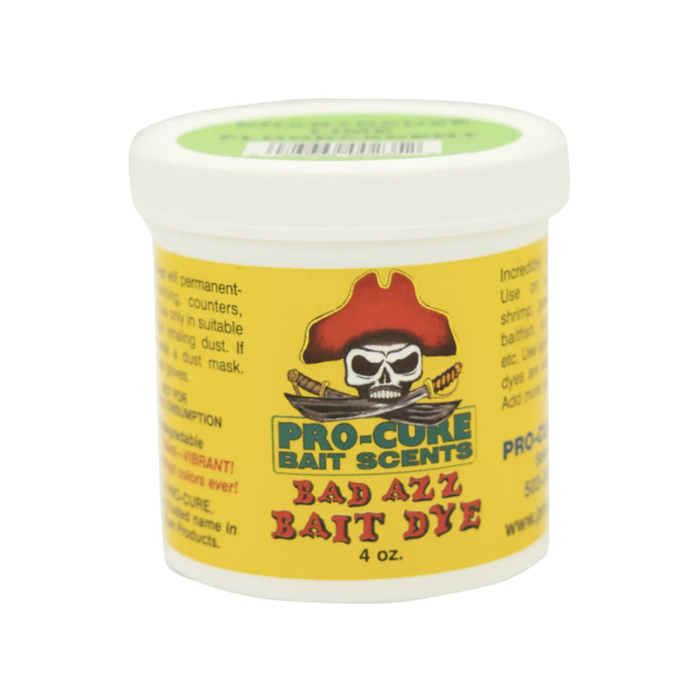 Pro-Cure DB-CHR Bad Azz Bait Dye 4oz Chartreuse Lime Fluorescent