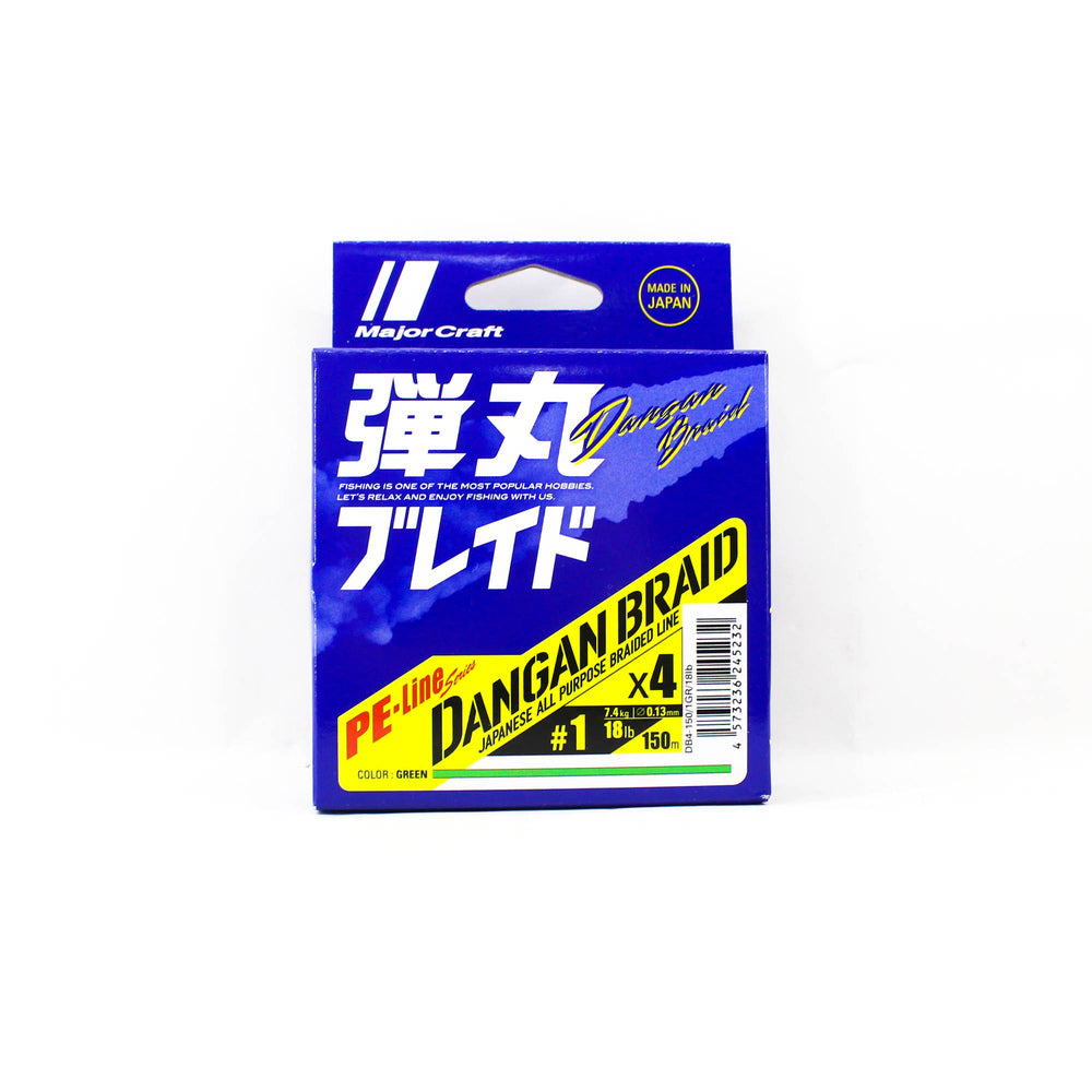 Major Craft Dangan Braid 4X 164yd Green