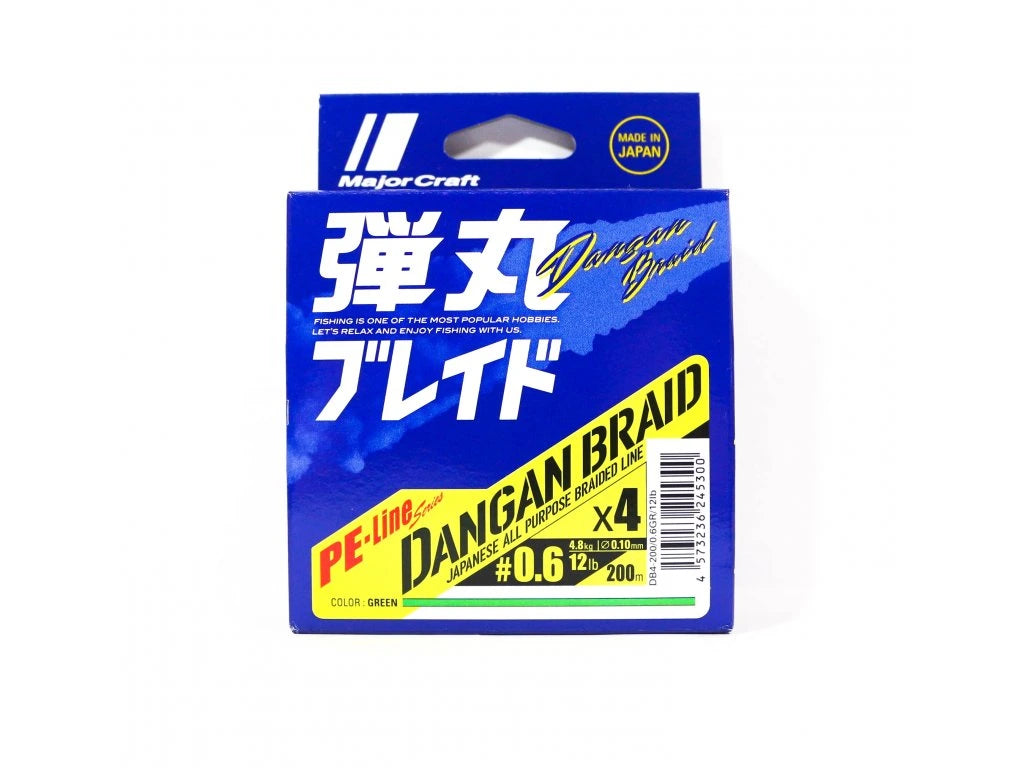 Major Craft Dangan Braid 4X 164yd Green