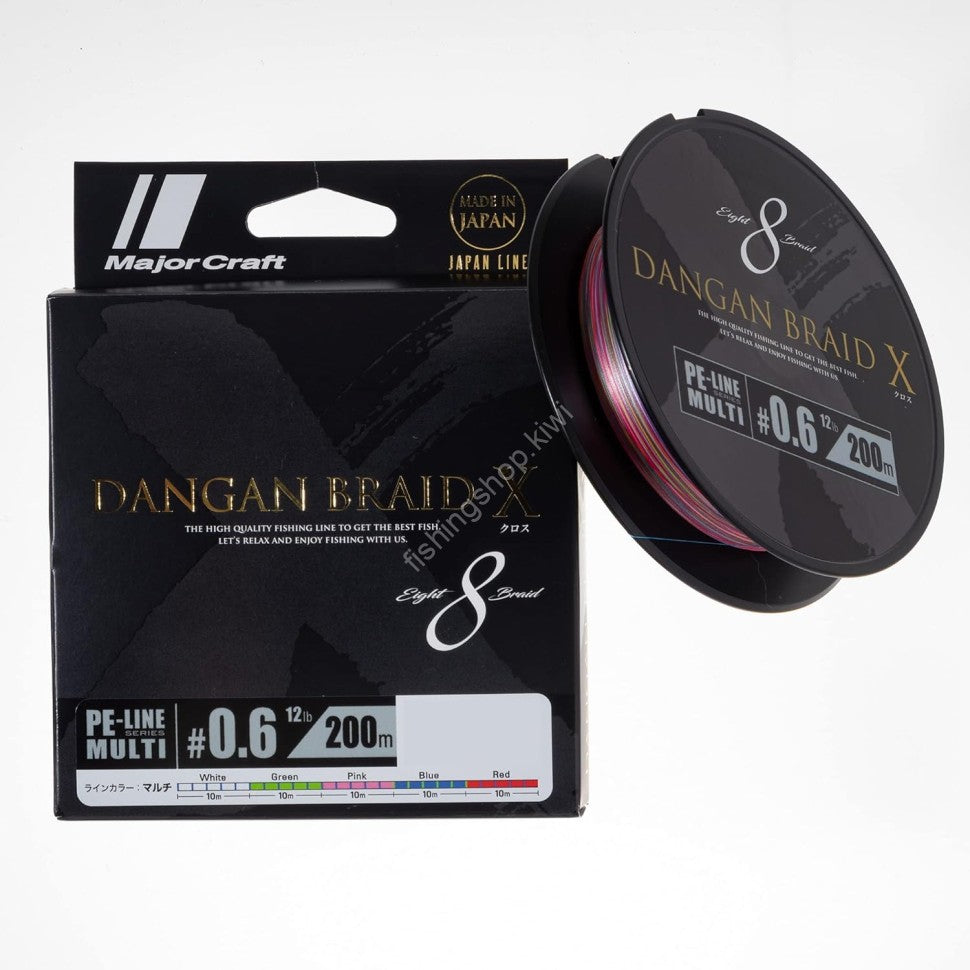 Major Craft Dangan Braid X Line X8 328yd Multi