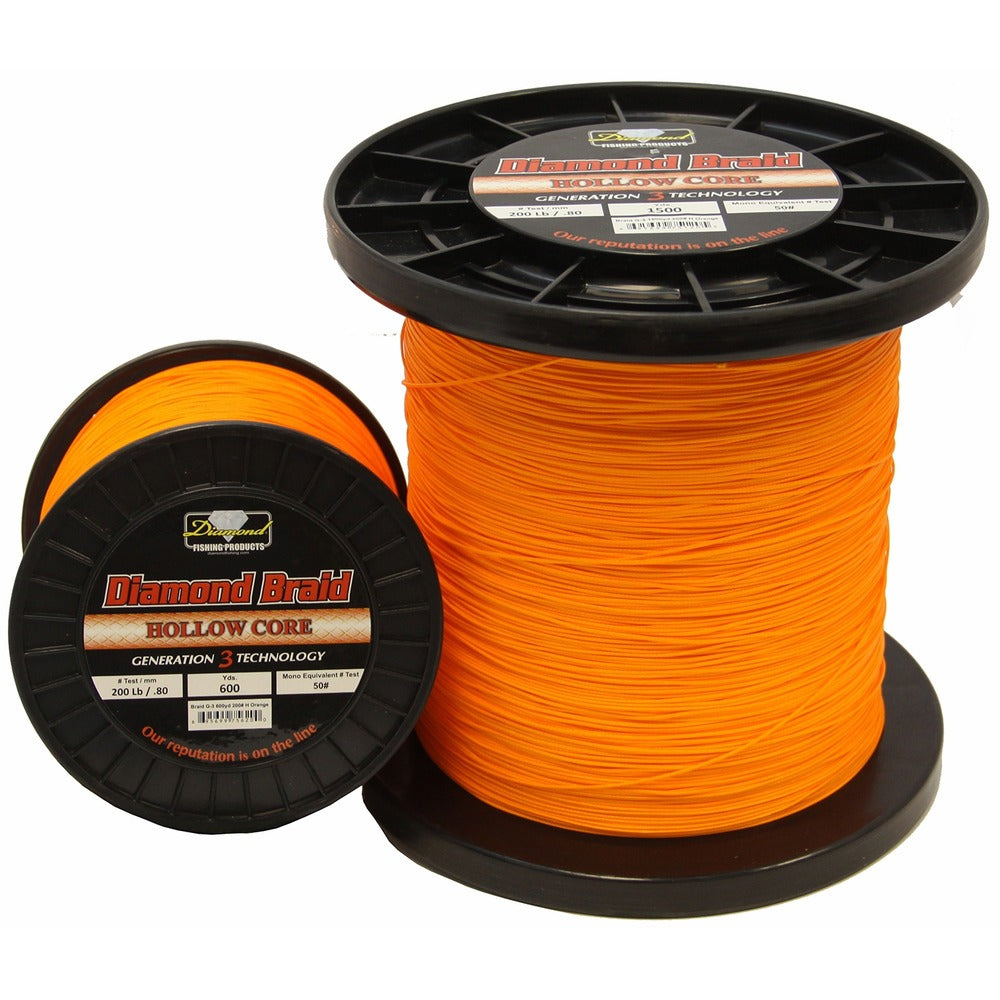 Diamond 3000yd Braid Generation III Hollow Core 80lb