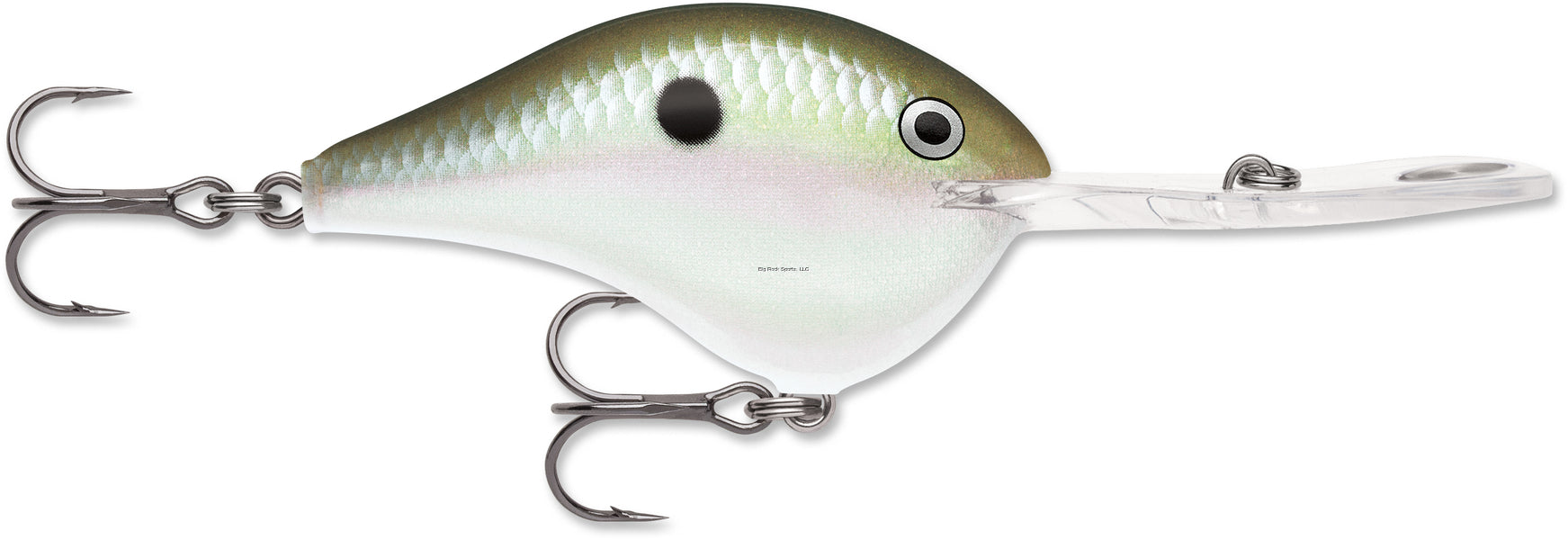 Rapala DT Metal 20 Floating-Diving, Green Gizzard Shad, 2-3/4", 7/8oz