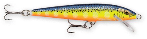 Rapala Original Floating Lure 4 3/8", 3/16 oz, Hot Steel, Floating