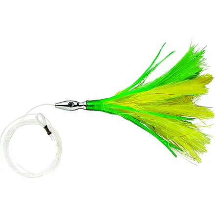 Williamson Rigged Flash Feather Yellow/Green / 4 inch