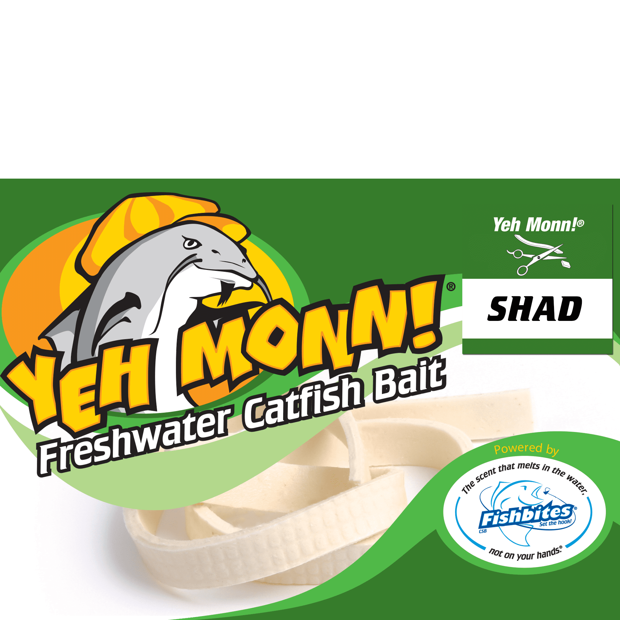Fishbites Yeh Monn! Catfish Bait, Shad
