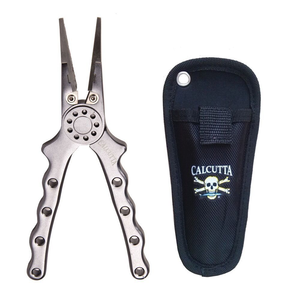 Calcutta FPB02S-GS-10 Aluminum For Saltwater Fishing Use Pliers & Sheath