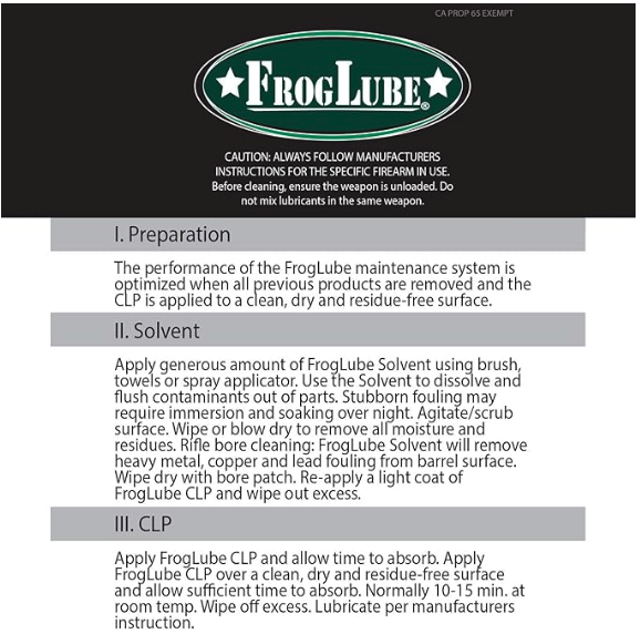 FrogLube CLP 4oz Tub of Paste Gun Cleaner Lubricant Protectant