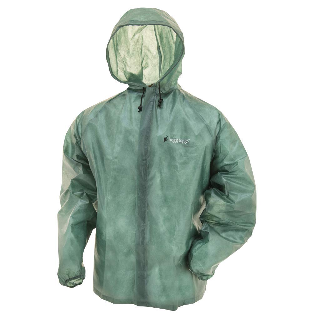 Frogg Toggs Emergency Rain Jacket Men's Green X-Large/XX-LARGE