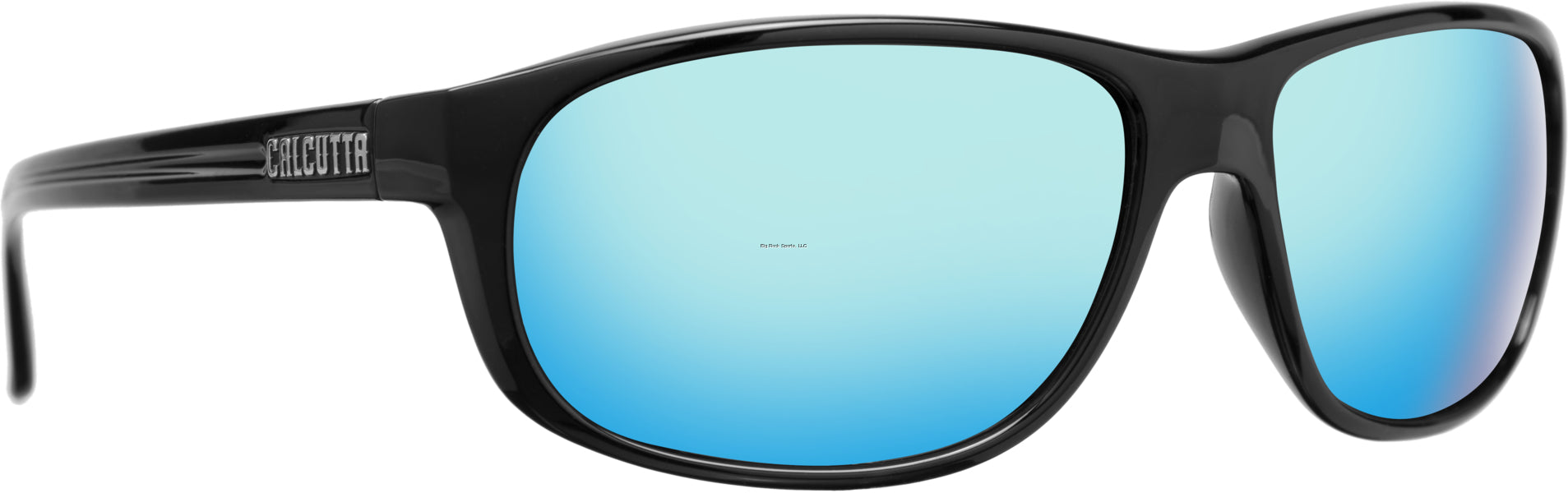 Calcutta Walker Discover Series Sunglasses Shiny Black/Blue Mirror