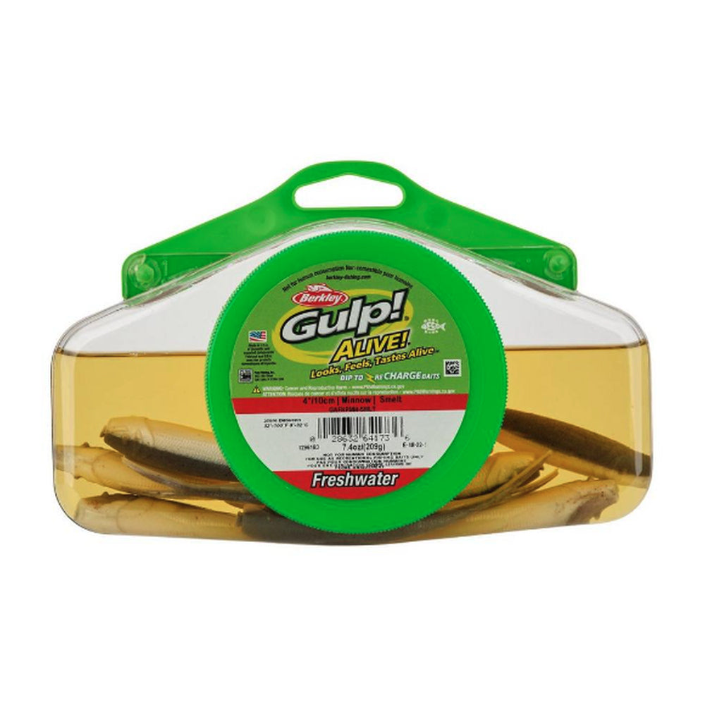 Berkley GAPMI2-SMLT Gulp Alive Minnow, 2-1/2", Small Bucket, Smelt