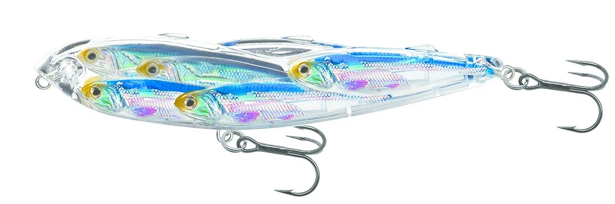 LIVETARGET Lures GFP75T Freshwater Glass Minnow Baitball Popper