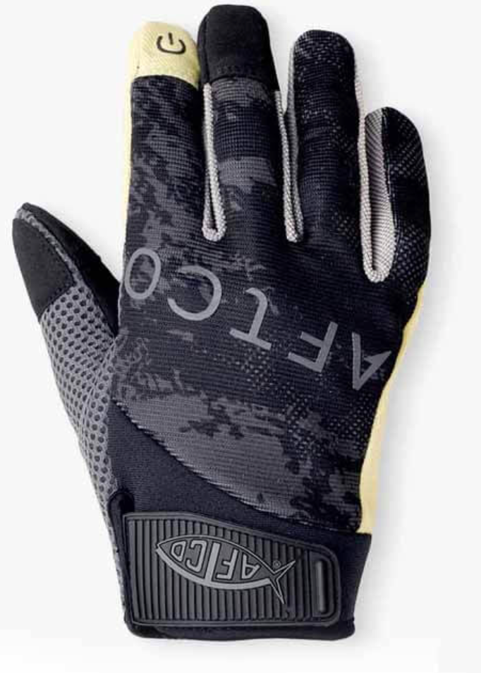 Aftco Black Storm Camo Release Gloves