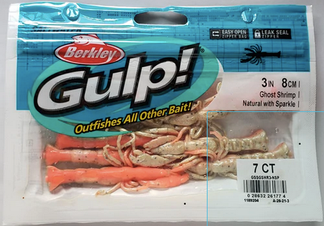 Berkley Gulp Ghost Shrimp, 3"