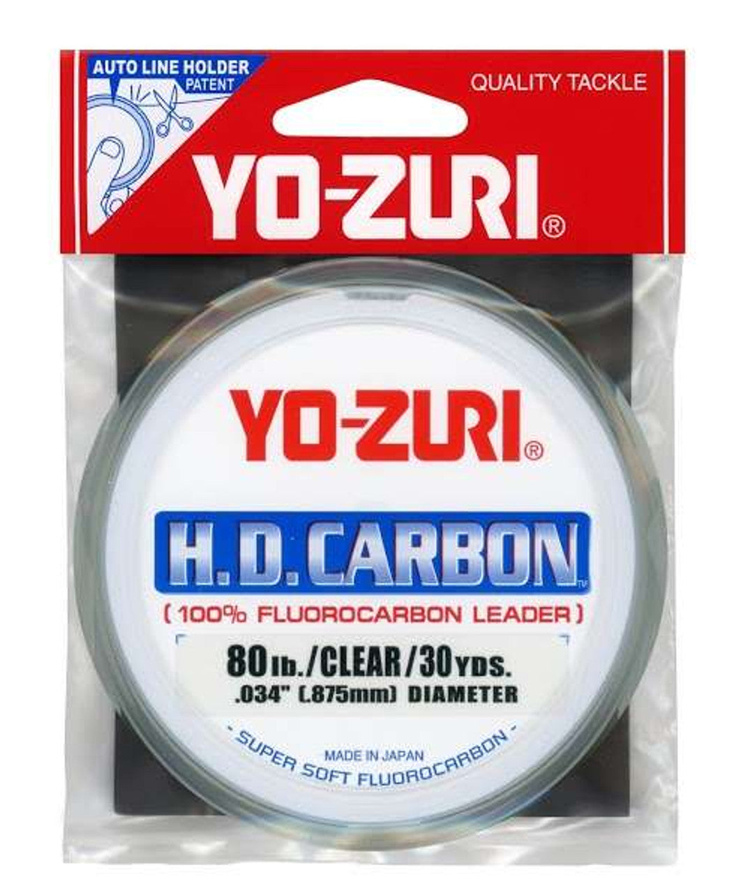 Yo-Zuri H.D. Carbon Fluorocarbon Leader 80lb 30yd Clear