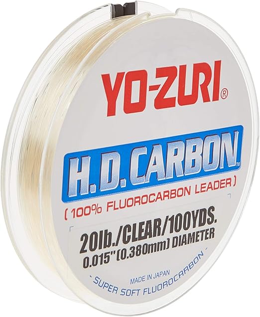 Yo-Zuri H.D. Carbon Fluorocarbon Leader Clear 100yd