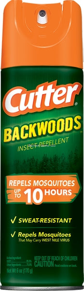Cutter Backwoods Insect Repellent 6oz Aerosol 25% DEET