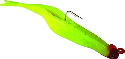 Mann's Monster Reel 'N Shad 9" Lure (2 Pack), Chartreuse/Silver Flake Swimbait