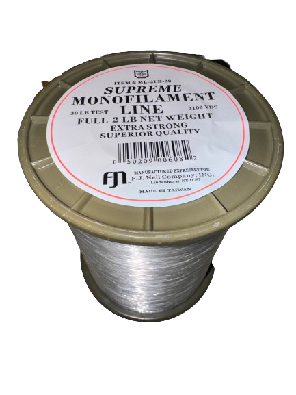 Triple Fish Monofilament Line, 30 lb / 13.6 kg test, .022 in / 0.55 mm dia,  Pink, 8800 yd / 8047 m, 5 lb / 2.27 kg Spool