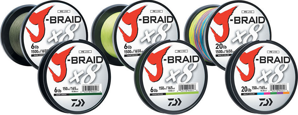 Daiwa Multicolor Braided Fishing Lines & Leaders 20 lb Line Weight