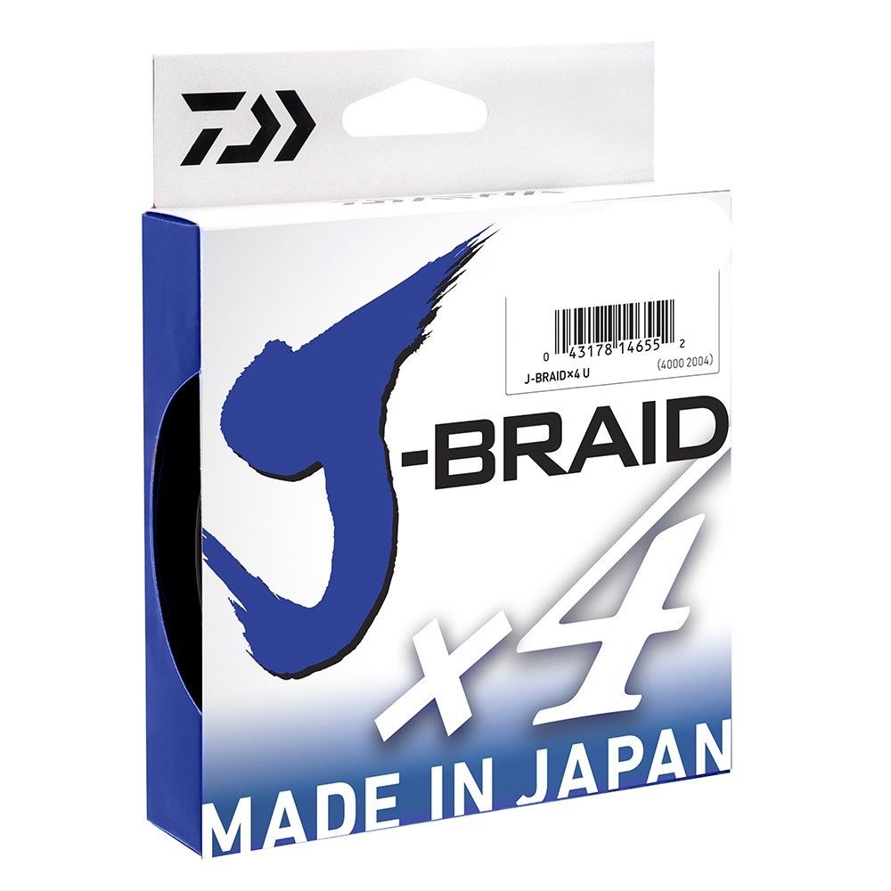 Daiwa J Braid 4 Weave Braided Line 150-300yd Blue/Green 3000yd Yellow