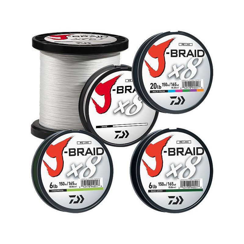 Daiwa Braided lines J-Braid Grand X8 - light grey - Braided lines - FISHING -MART