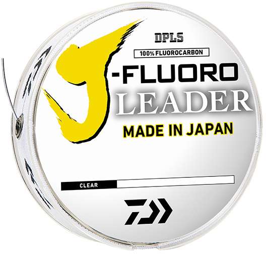 Daiwa J-Fluoro Fluorocarbon Leader Clear, 150lb,50yds, Clear
