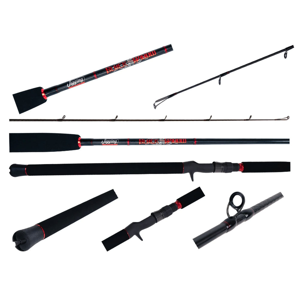 Jigging World JW-BW-150FGC [Full Butt Grip] Black Widow Casting Rod 7'