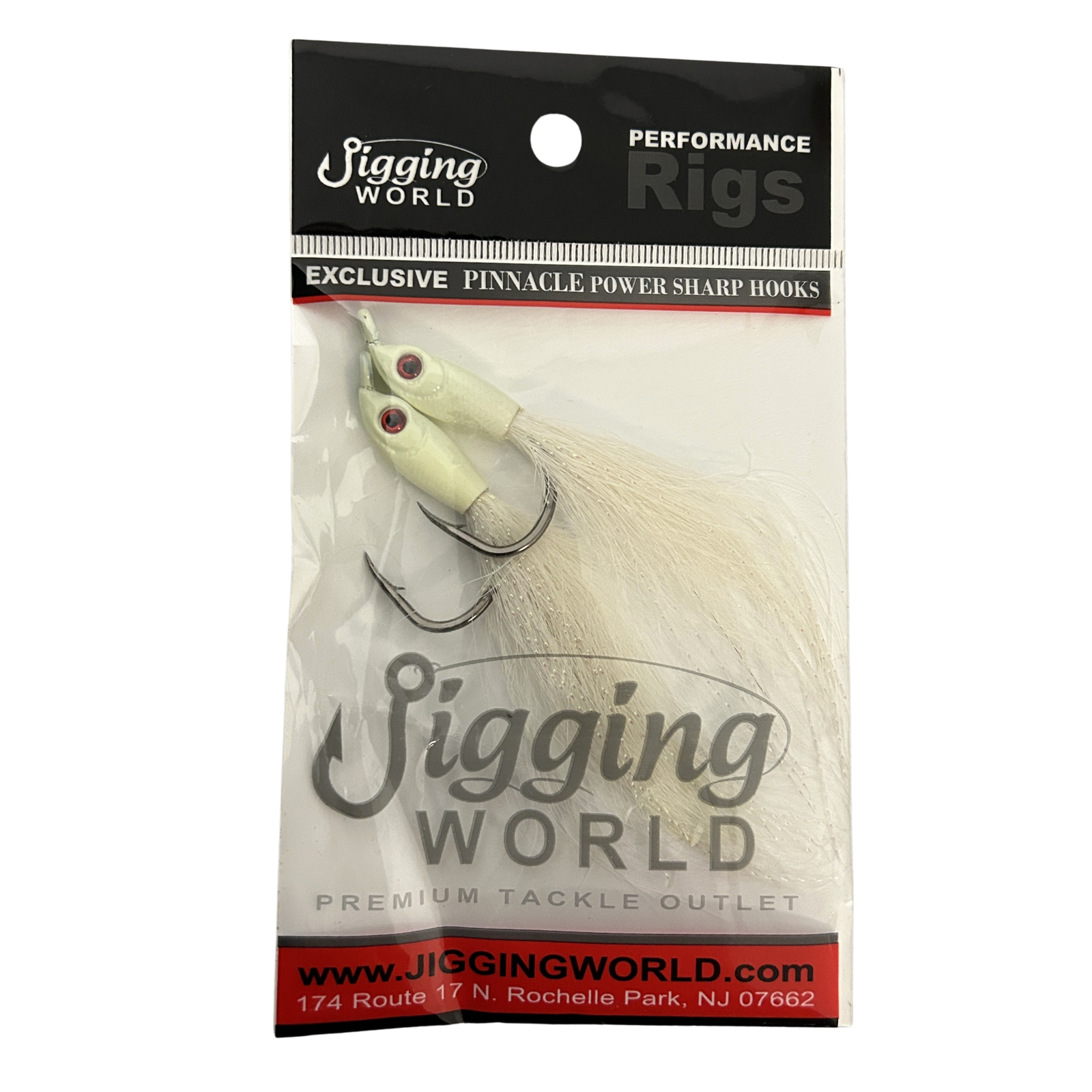 Jigging World Fluke Candy Teasers with Bucktail (2pk, Assorted Colors)