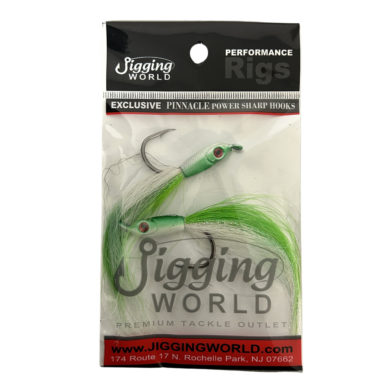 Jigging World Fluke Candy Teasers with Bucktail (2pk, Assorted Colors)