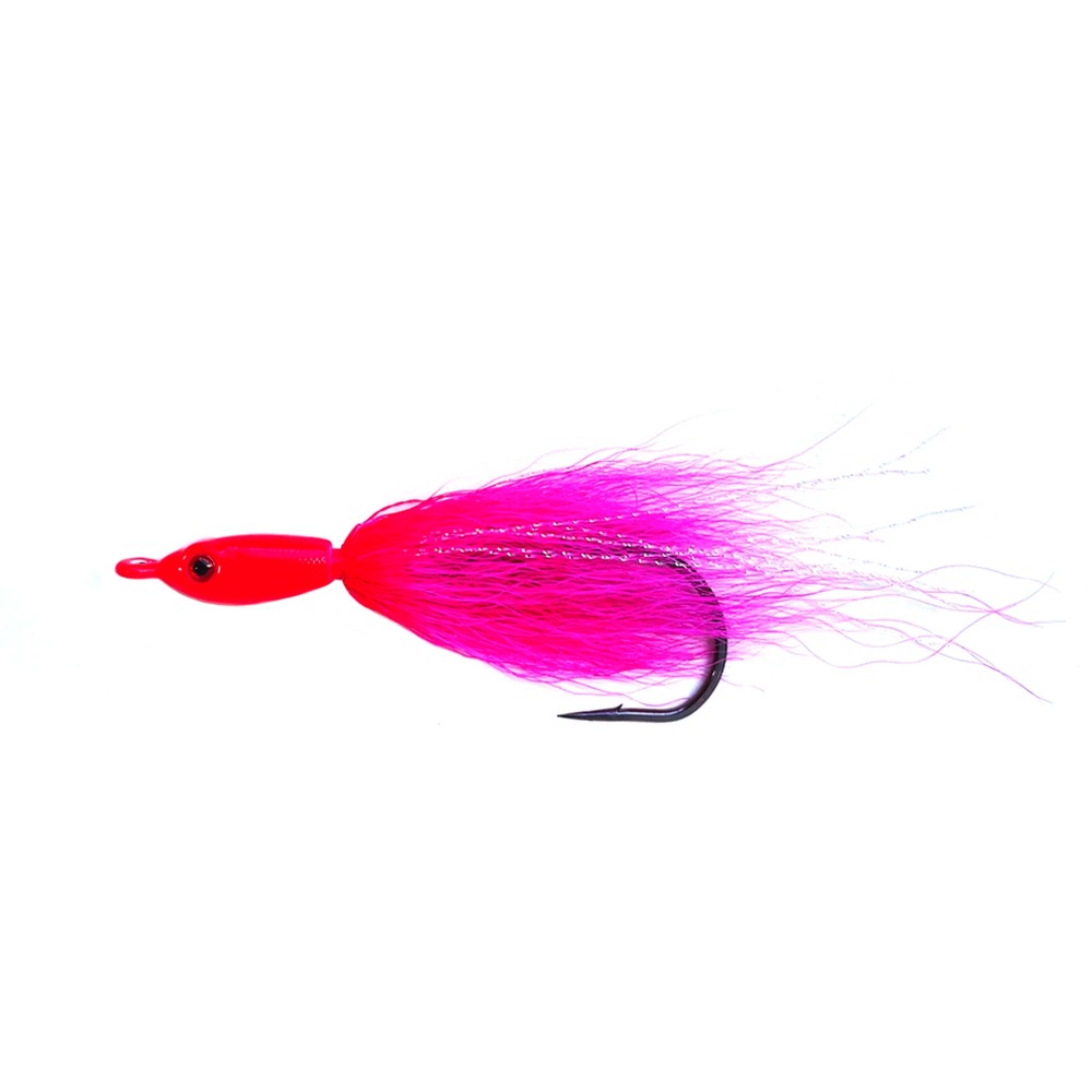 Jigging World Fluke Candy Teasers V2 with Bucktail (2pk, Assorted Colors)